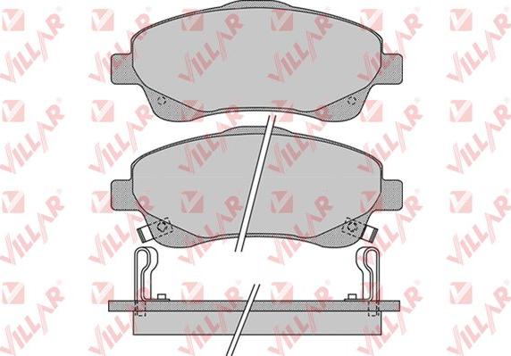 Villar 626.1114 - Тормозные колодки, дисковые, комплект unicars.by