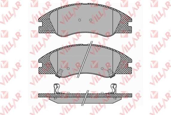 Villar 626.1349 - Тормозные колодки, дисковые, комплект unicars.by