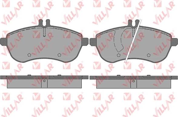 Villar 626.1340 - Тормозные колодки, дисковые, комплект unicars.by