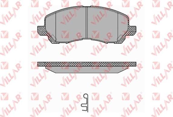 Villar 626.1347 - Тормозные колодки, дисковые, комплект unicars.by