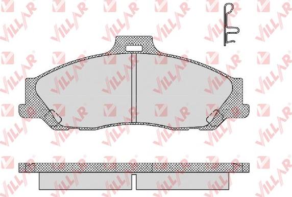 Villar 626.1355 - Тормозные колодки, дисковые, комплект unicars.by