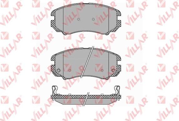 Villar 626.1369 - Тормозные колодки, дисковые, комплект unicars.by