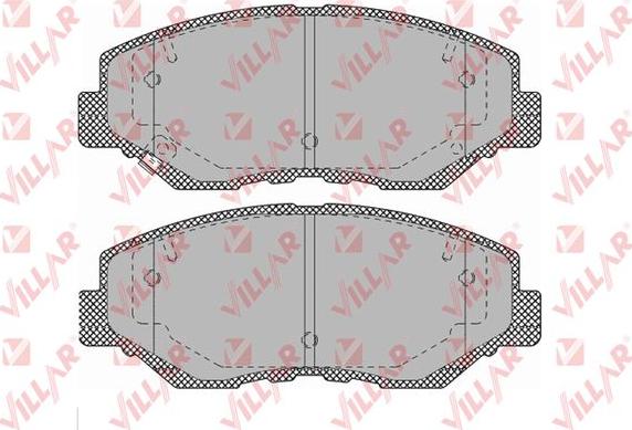 Villar 626.1364 - Тормозные колодки, дисковые, комплект unicars.by