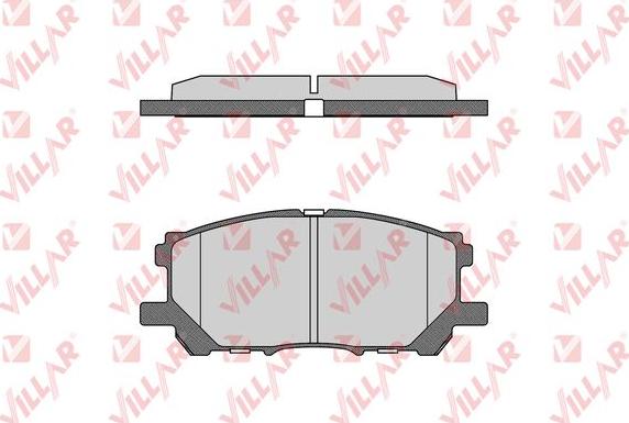 Villar 626.1368 - Тормозные колодки, дисковые, комплект unicars.by