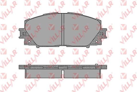 Villar 626.1333 - Тормозные колодки, дисковые, комплект unicars.by