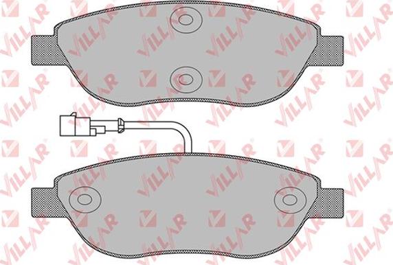 Villar 626.1268 - Тормозные колодки, дисковые, комплект unicars.by