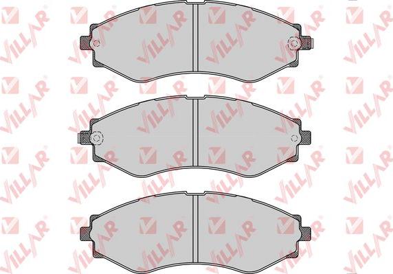 Villar 626.1209 - Тормозные колодки, дисковые, комплект unicars.by