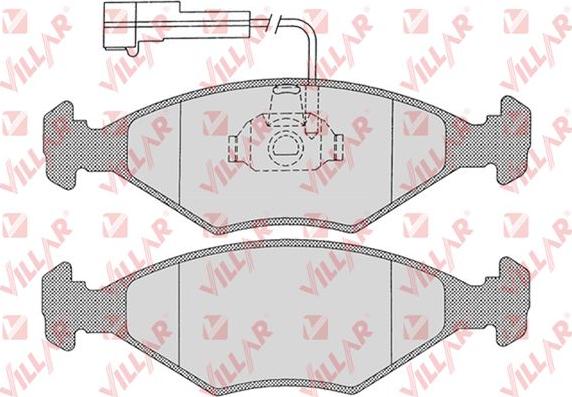 Villar 626.1204 - Тормозные колодки, дисковые, комплект unicars.by