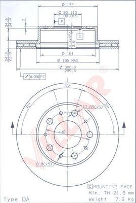 Villar 628.1913 - Тормозной диск unicars.by