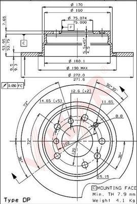 Villar 628.1437 - Тормозной диск unicars.by