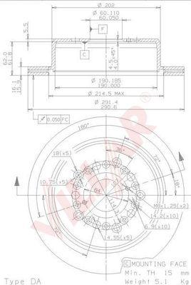 Villar 628.1587 - Тормозной диск unicars.by