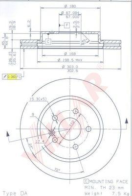 Villar 628.1337 - Тормозной диск unicars.by