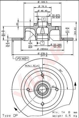 Villar 628.1751 - Тормозной диск unicars.by