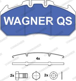 Wagner 2913104950 - Тормозные колодки, дисковые, комплект unicars.by