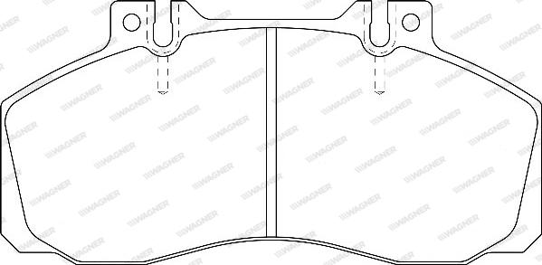 Wagner WBP29835A - Тормозные колодки, дисковые, комплект unicars.by