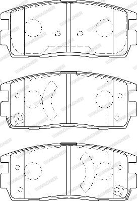 Wagner WBP24498A - Тормозные колодки, дисковые, комплект unicars.by