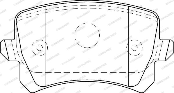 Wagner WBP24483A - Тормозные колодки, дисковые, комплект unicars.by