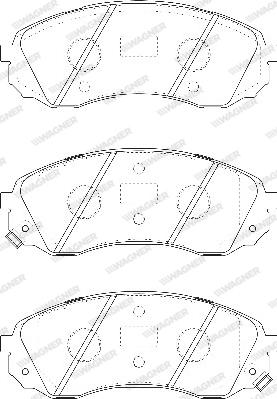 Wagner WBP24597A - Тормозные колодки, дисковые, комплект unicars.by