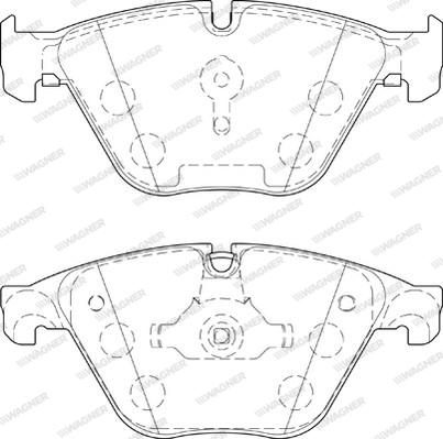 Wagner WBP24688A - Тормозные колодки, дисковые, комплект unicars.by