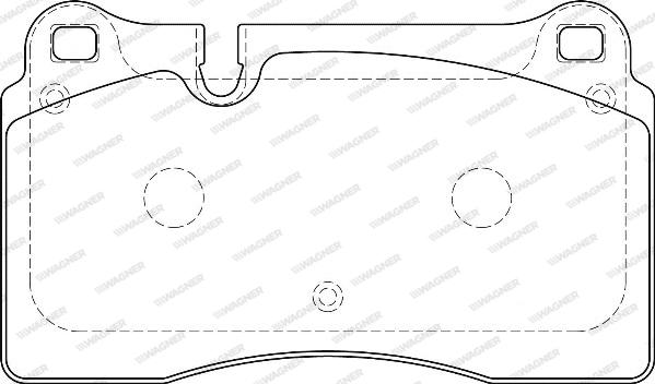 Wagner WBP24098A - Тормозные колодки, дисковые, комплект unicars.by