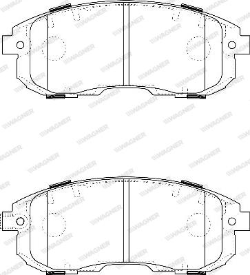 Wagner WBP24280A - Тормозные колодки, дисковые, комплект unicars.by