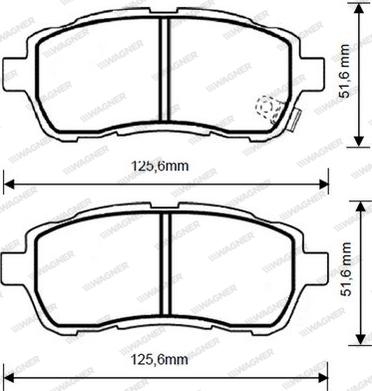 Magneti Marelli PF0254 - Тормозные колодки, дисковые, комплект unicars.by