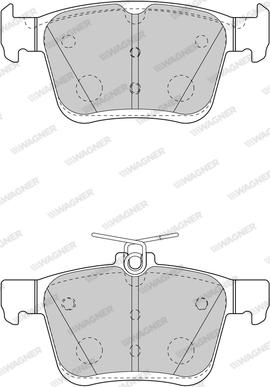 Wagner WBP25008A - Тормозные колодки, дисковые, комплект unicars.by