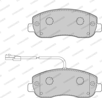 Wagner WBP25147A - Тормозные колодки, дисковые, комплект unicars.by