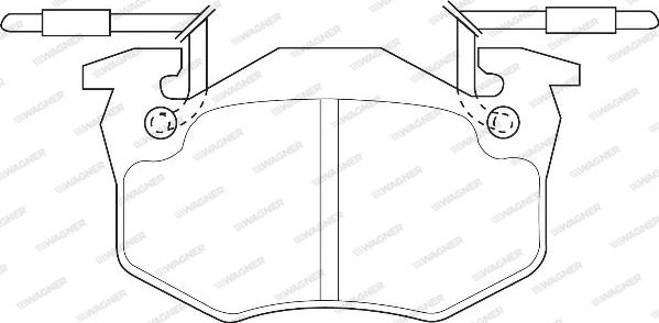 Wagner WBP20635A - Тормозные колодки, дисковые, комплект unicars.by