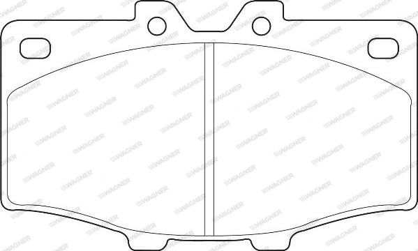 Wagner WBP20852A - Тормозные колодки, дисковые, комплект unicars.by