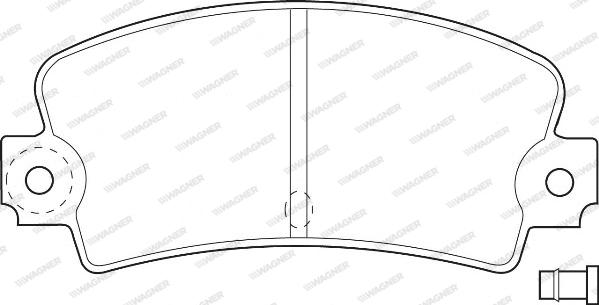 Wagner WBP20336A - Тормозные колодки, дисковые, комплект unicars.by