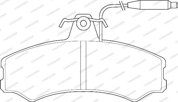 Wagner WBP20741A - Тормозные колодки, дисковые, комплект unicars.by