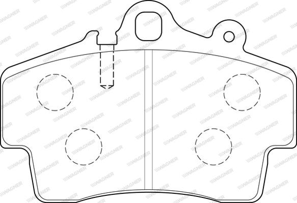 Wagner WBP21937A - Тормозные колодки, дисковые, комплект unicars.by