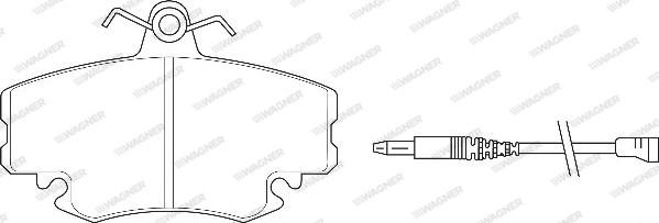 Wagner WBP21463A - Тормозные колодки, дисковые, комплект unicars.by