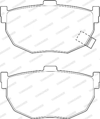 Wagner WBP21553A - Тормозные колодки, дисковые, комплект unicars.by