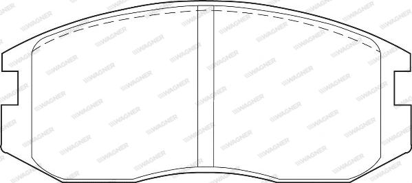 Wagner WBP21650A - Тормозные колодки, дисковые, комплект unicars.by