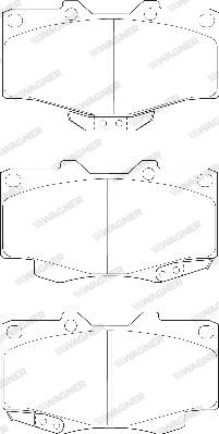 Wagner WBP21679A - Тормозные колодки, дисковые, комплект unicars.by