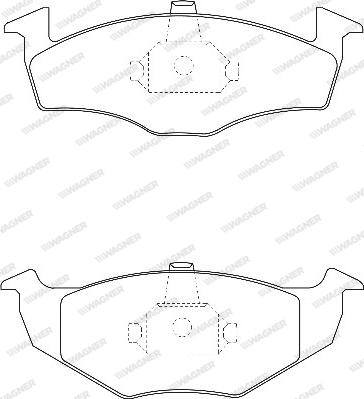 Wagner WBP21866A - Тормозные колодки, дисковые, комплект unicars.by