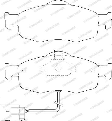 Wagner WBP21395A - Тормозные колодки, дисковые, комплект unicars.by