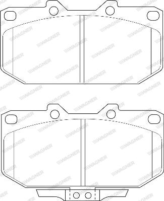 Wagner WBP21307A - Тормозные колодки, дисковые, комплект unicars.by