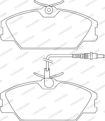 Wagner WBP21388A - Тормозные колодки, дисковые, комплект unicars.by