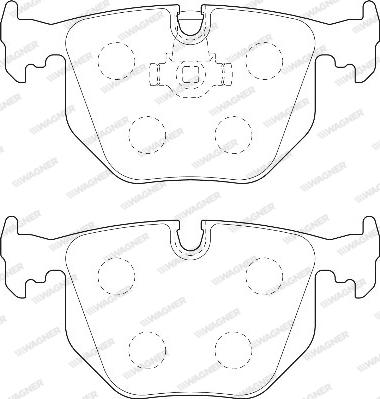 Wagner WBP21282A - Тормозные колодки, дисковые, комплект unicars.by