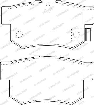 Wagner WBP21719A - Тормозные колодки, дисковые, комплект unicars.by