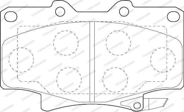 Wagner WBP21775A - Тормозные колодки, дисковые, комплект unicars.by