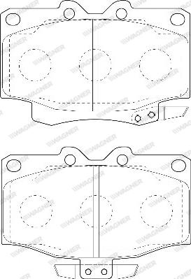 Wagner WBP21777A - Тормозные колодки, дисковые, комплект unicars.by