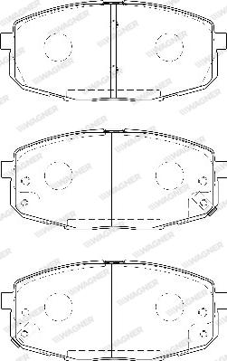 Wagner WBP23966A - Тормозные колодки, дисковые, комплект unicars.by