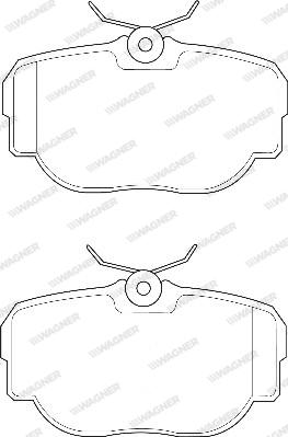 Wagner WBP23458A - Тормозные колодки, дисковые, комплект unicars.by