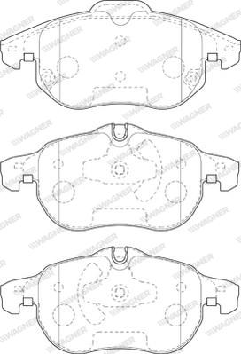 Wagner WBP23402B - Тормозные колодки, дисковые, комплект unicars.by