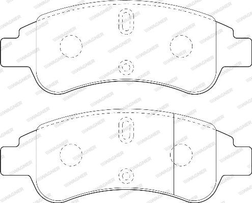 Wagner WBP23599A - Тормозные колодки, дисковые, комплект unicars.by