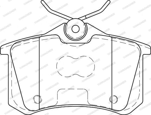 Wagner WBP23554B - Тормозные колодки, дисковые, комплект unicars.by